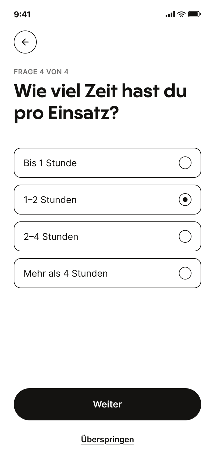 Time screen