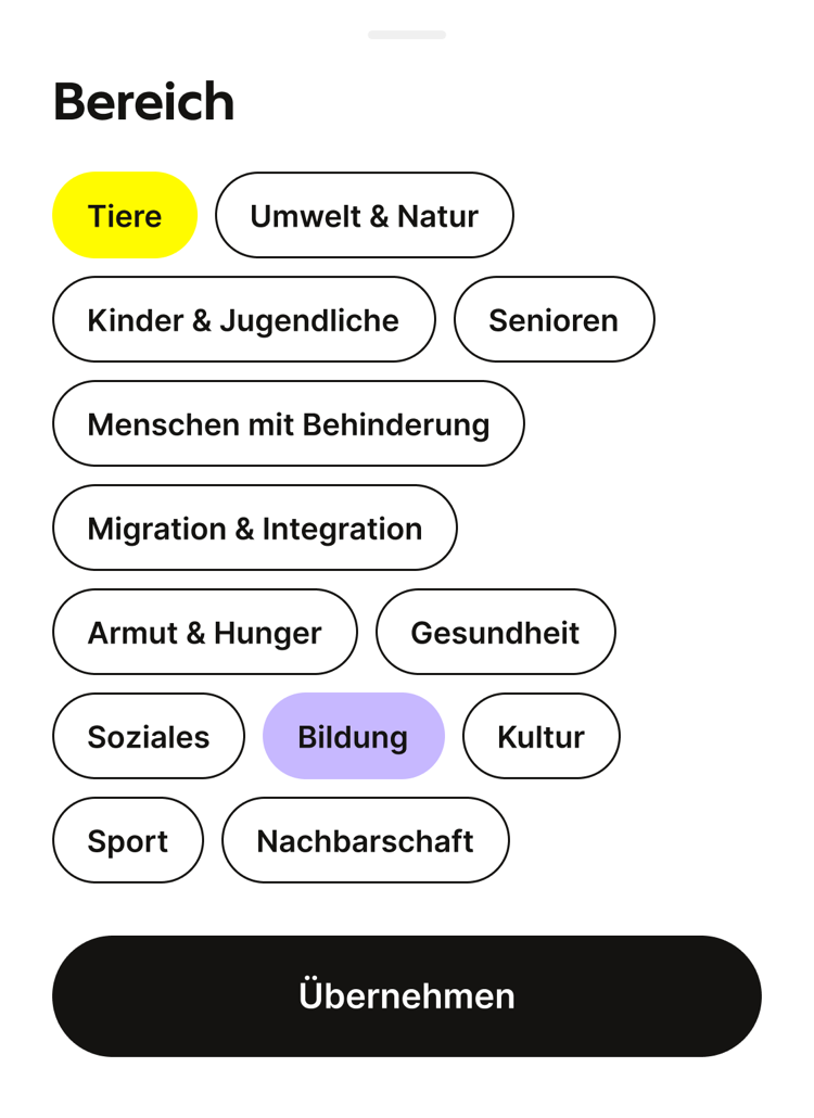 Area filter screen