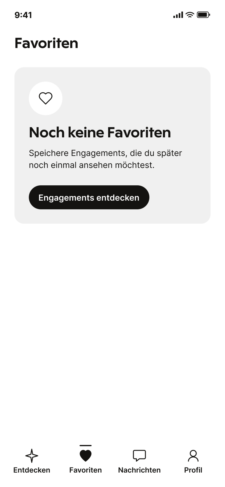 Favorites · without account screen