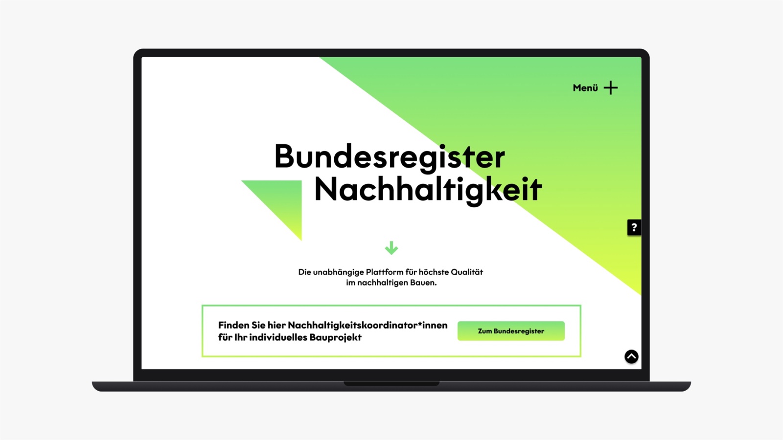 Bundesregister Nachhaltigkeit project preview