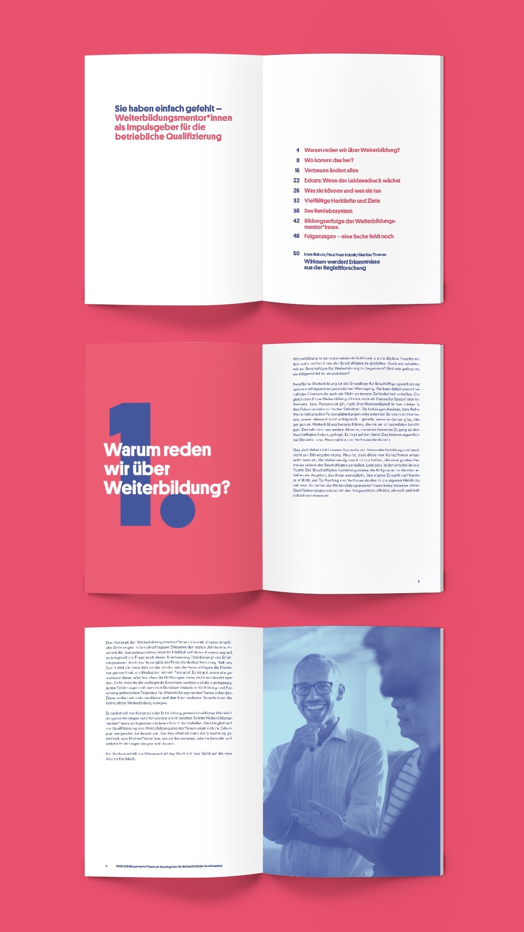 Spreads of the mendi.net brochure