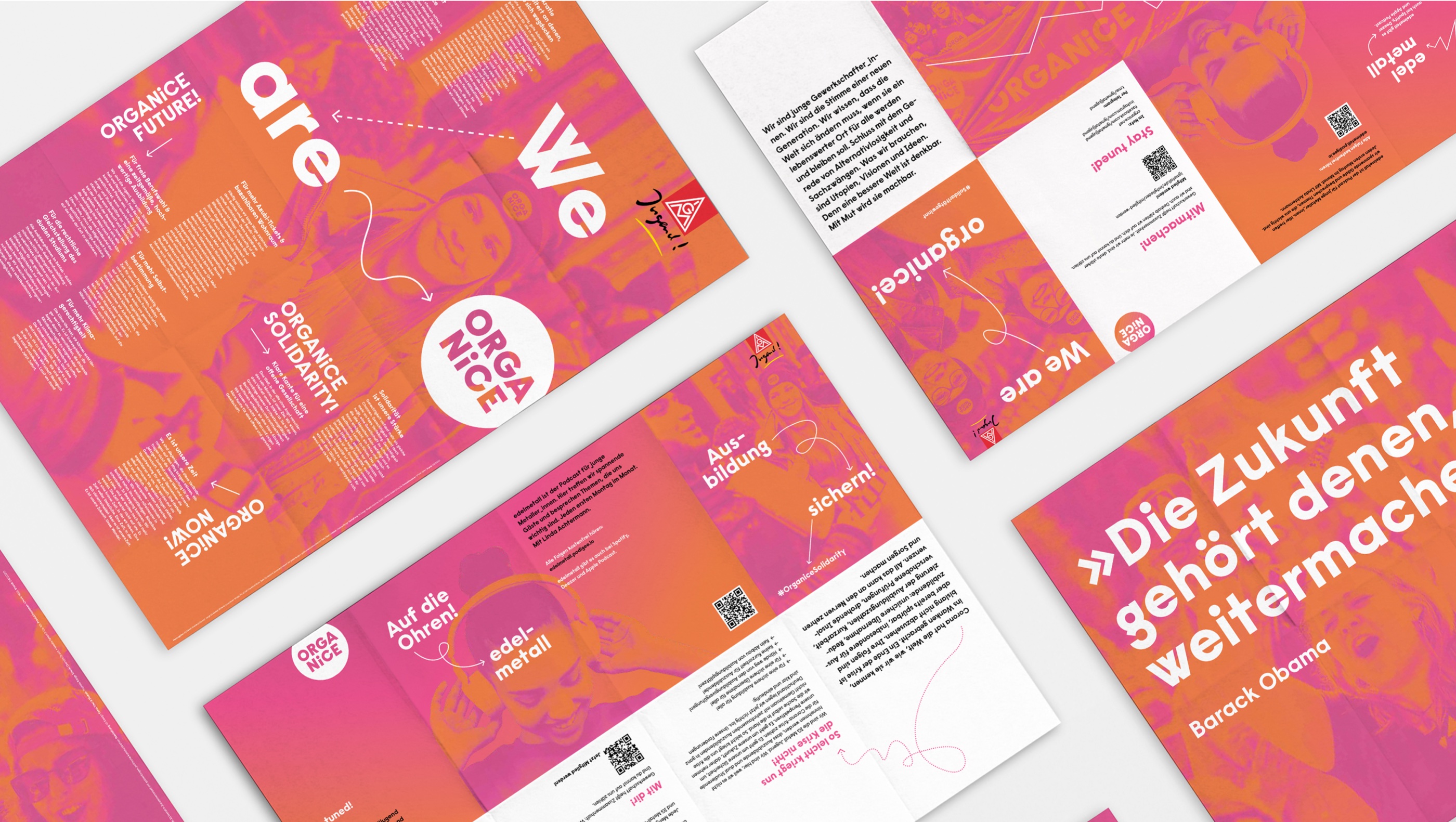 Organice flyer spreads